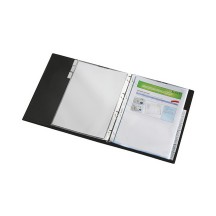 LEITZ Pochettes-intercalaires, en blanc, A4, PP, 10 touches