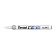 Pentel marqueur permanent blanc X100W, pointe ogive - 1,0 mm