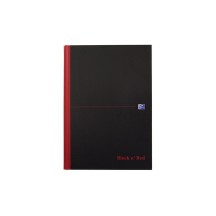 Oxford bloc-notes Black n' Red -  reliure, A4, lign