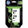 Twin Pack - Lot de 2 Cartouches HP 338 Noir