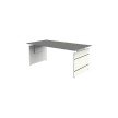 kerkmann Table annexe avec pitement panneau Form 4,graphite