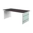 kerkmann Bureau avec piètement panneau LUGANO, anthracite