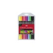 FABER-CASTELL Feutre double pointe Neon, étui de 10