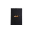 RHODIA Bloc spiralé, format A4, quadrillé 5x5, noir