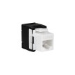 LogiLink Embase Keystone Cat.6A, classe EA, non blindé,blanc