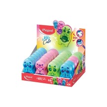 Maped Taille-crayon/gomme Loopy MINI CUTE, présentoir de 24