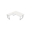 kerkmann Bureau AVETO avec extension, (L)1.800 mm, blanc