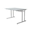 kerkmann Bureau ARTLINE, (L)1.600 mm, avec plateau en verre