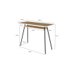 PAPERFLOW Bureau easyHome LV1, noir/noyer