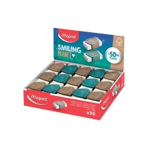 Maped Gomme Precision SMILING PLANET, présentoir de 30