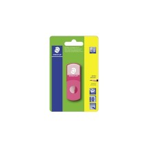 STAEDTLER Combi gomme - taille-crayon 511 SE, rose fluo