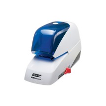 Rapid Agrafeuse lectrique Supreme 5050e, blanc/bleu, en ABS