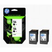 Multipack Cartouche HP 56 Noir (2 cartouches)